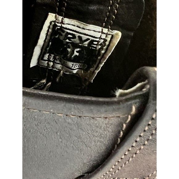 Frye #77455 Harness Brown Leather Motorcycle Boot Women’s Size 7 - Picture 9 of 9